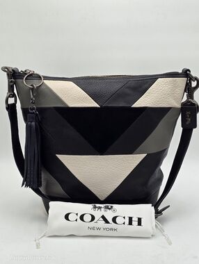 💥NWOT💥RARE💥Coach 1941 Archive Duffle In Leather Patchwork